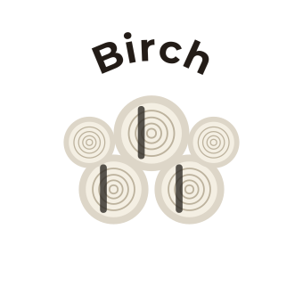 Birch firewood — kiln-dried 10 kg bag, Bahrain